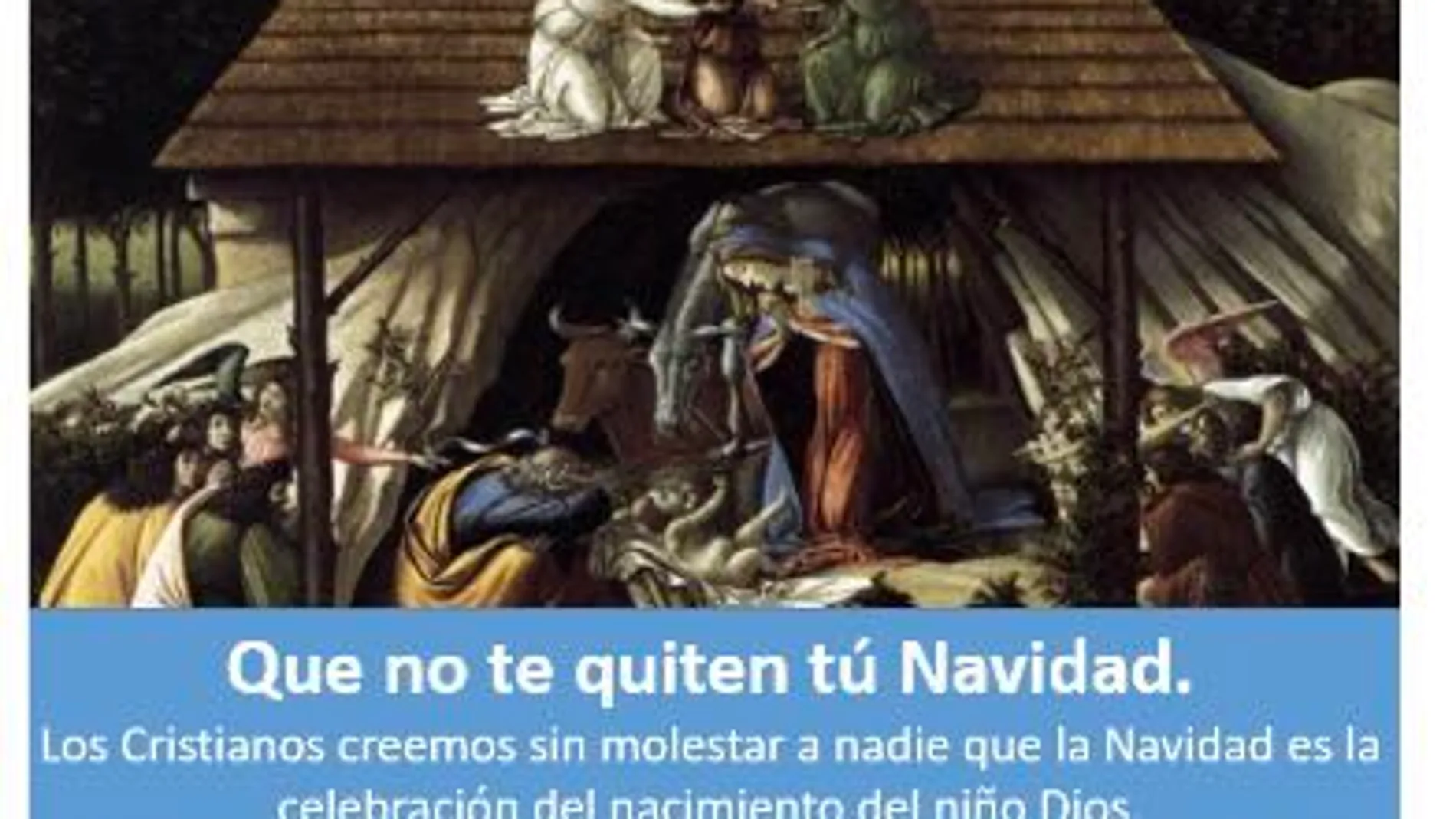 Imagen del cartel que anuncia la Panderetada a Carmena