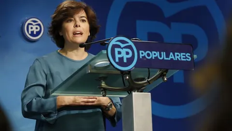 Santamaría en su comparecencia. Javier Fernández-Largo