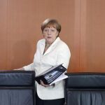 La canciller alemana Angela Merkel, hoy
