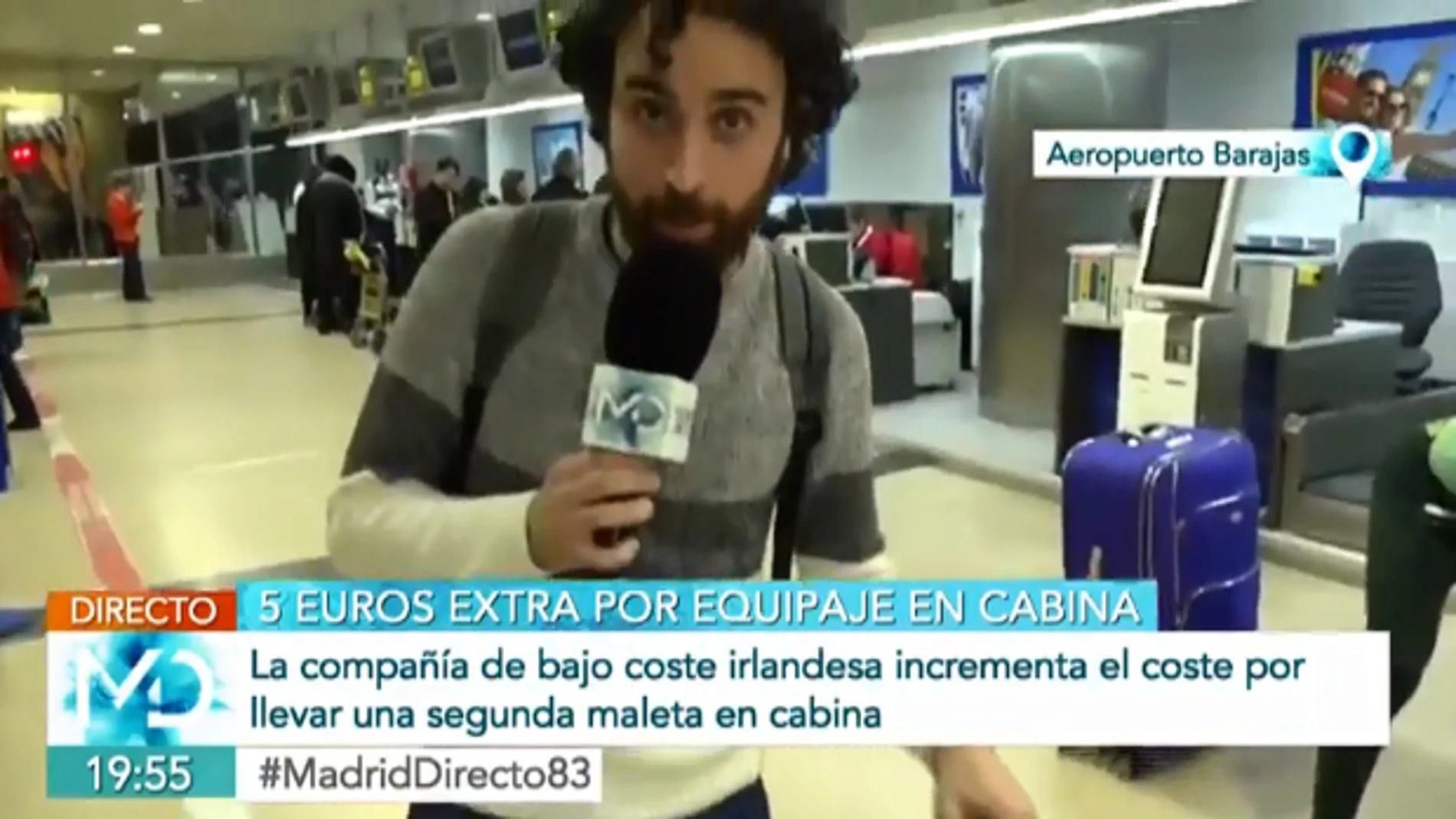 Roban el abrigo a un reportero en su directo con Telemadrid