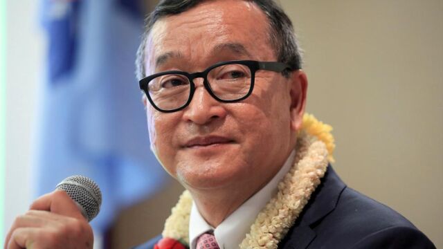 Sam Rainsy, líder opositor condenado