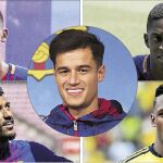 Semedo, Dembélé, Paulinho, Coutinho y Yerry Mina, los fichajes del Barcelona esta temporada