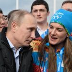 El presidente ruso, Vladimir Putin, junto a Elena Isinbaeva, en una imagen de archivo