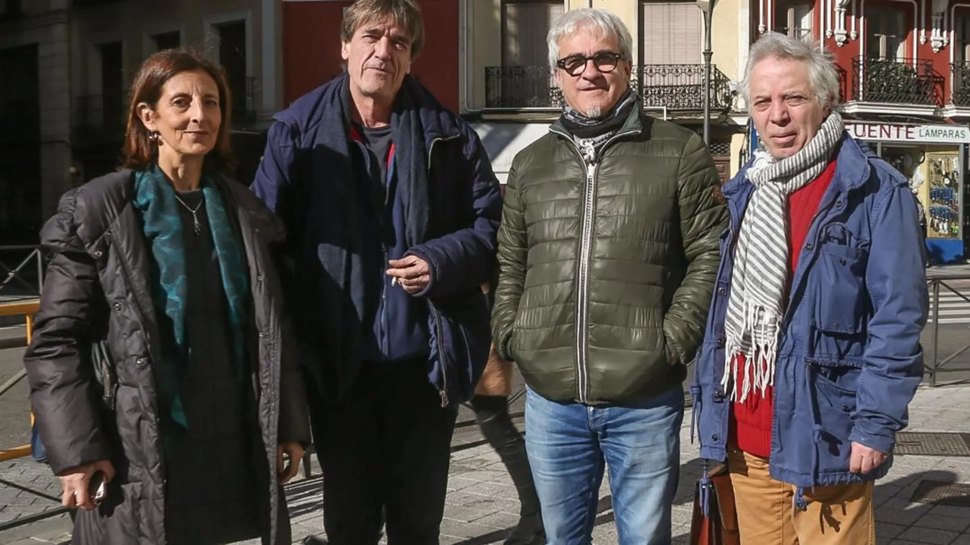 María Jesús Gómez, de Valladolid es.arte; Ángel Sánchez de Teloncillo; Carlos Tapia, de Teatro del Azar; y Luis Miguel García, de Teatro Corsario y presidente de Artesa