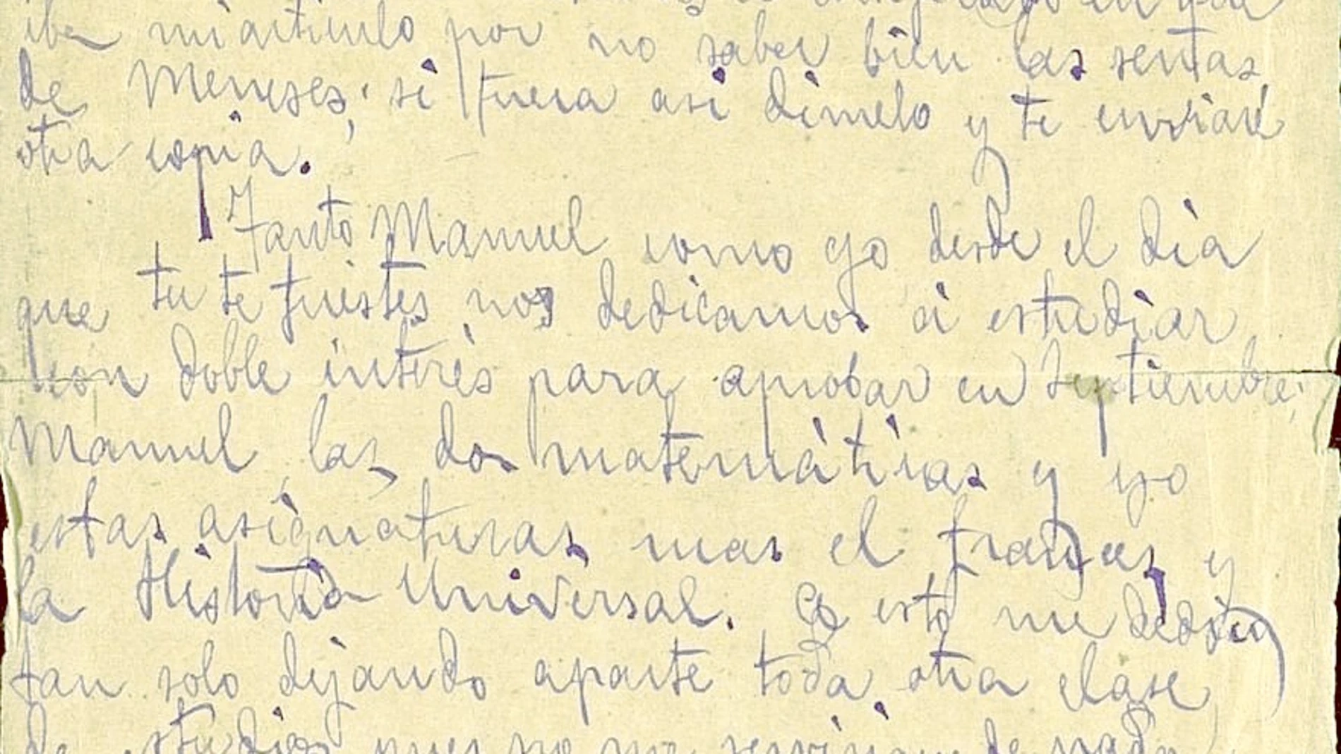 Machado: la primera carta de un mal estudiante