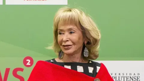La presidenta de la Fundación Mujeres por África, durante el acto