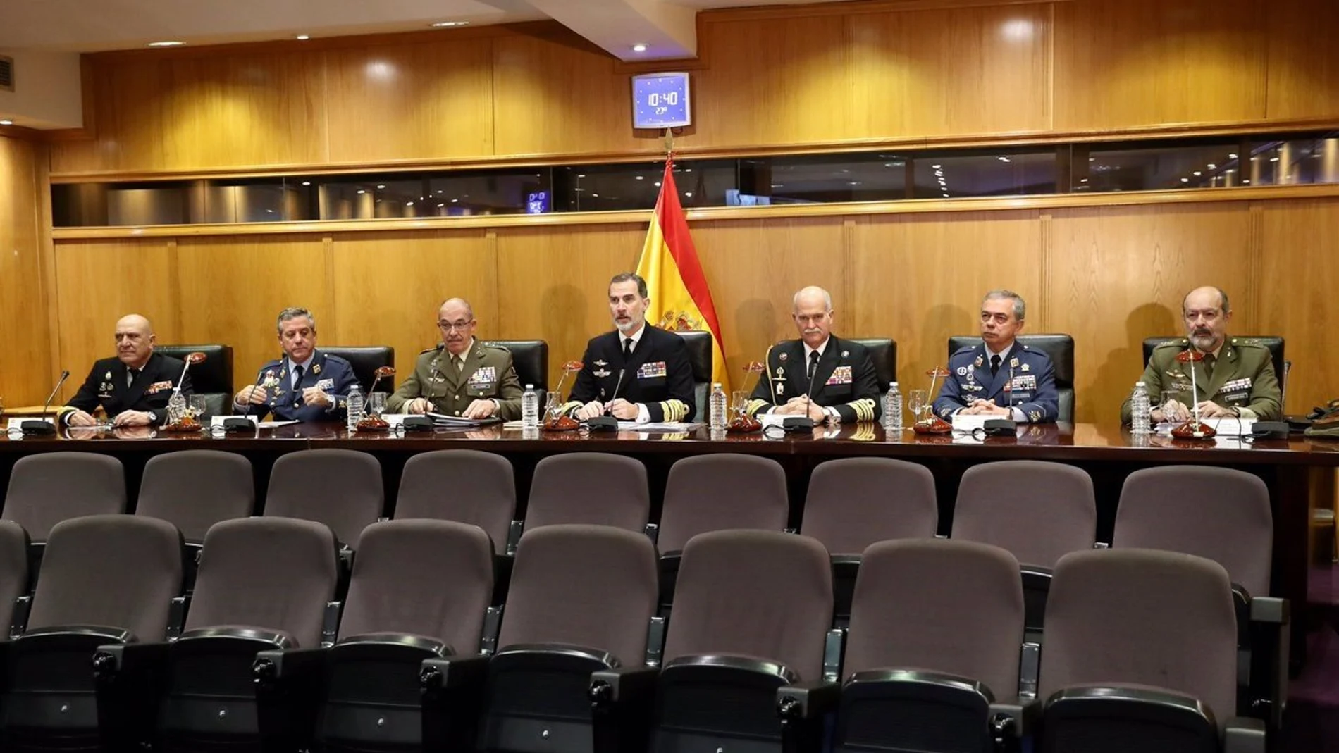 El Rey Felipe VI visita el Cuartel General del Estado Mayor de la Defensa