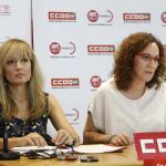 Las secretarias generales de UGT-A y de CC OO-A, Carmen Castilla y Nuria López