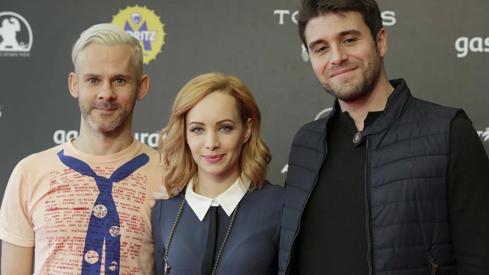 Dominic Monaghan, Ksenia Solo posan durante la presentación de la película "Pet", del joven director barcelonés Carles Torrens