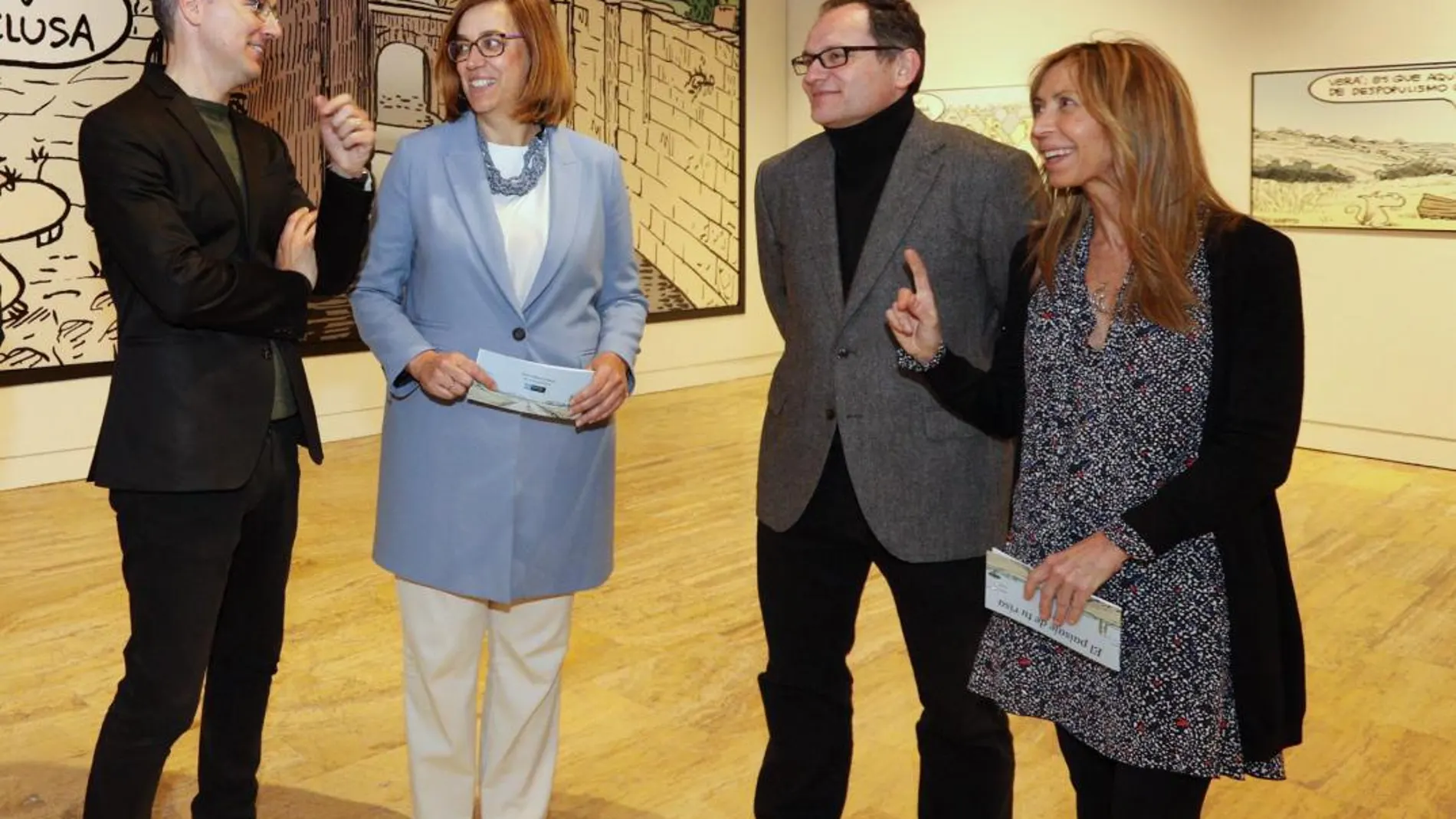 José Luis Martín, Ángeles Armisén, José María Nieto y Carmen Fernández /Diputación de Palencia