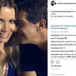 Antonio Banderas y Nicole Kimpel en (c) Instagram