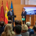 El presidente de la Región, Fernando López Miras, presentó ayer el Plan Director de Reforma y Ampliación del hospital Virgen de la Arrixaca junto al consejero de Salud, Manuel Villegas