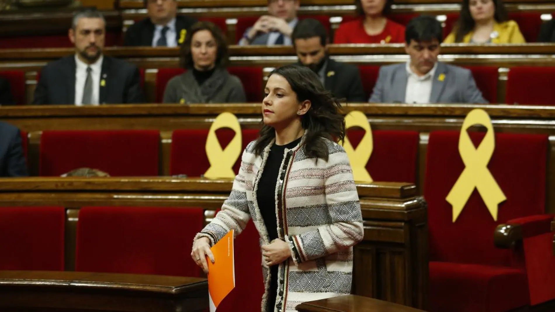 Inés Arrimadas, ayer en el Parlament