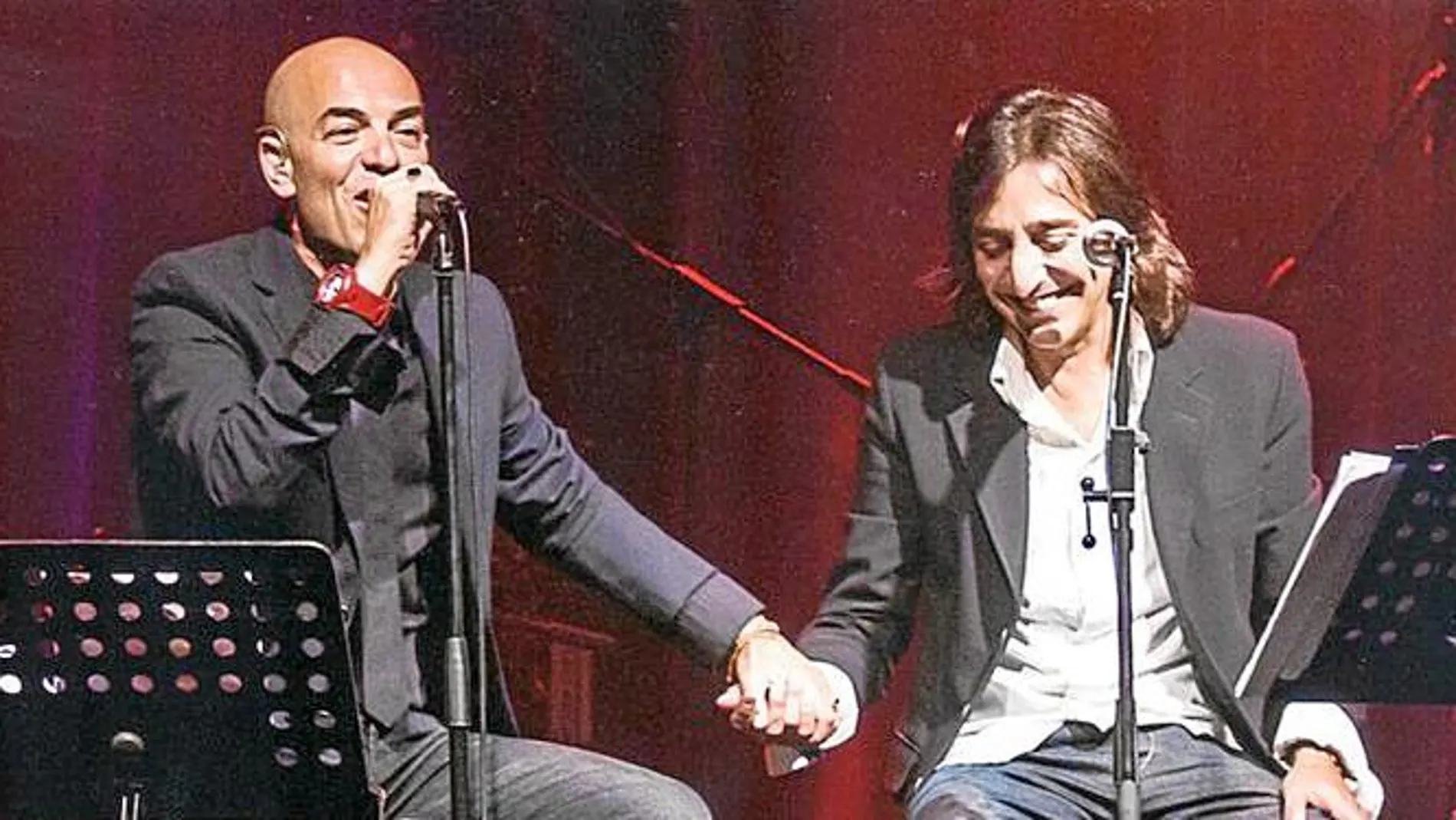 Pablo Rosenberg y Antonio Carmona, durante una actuación