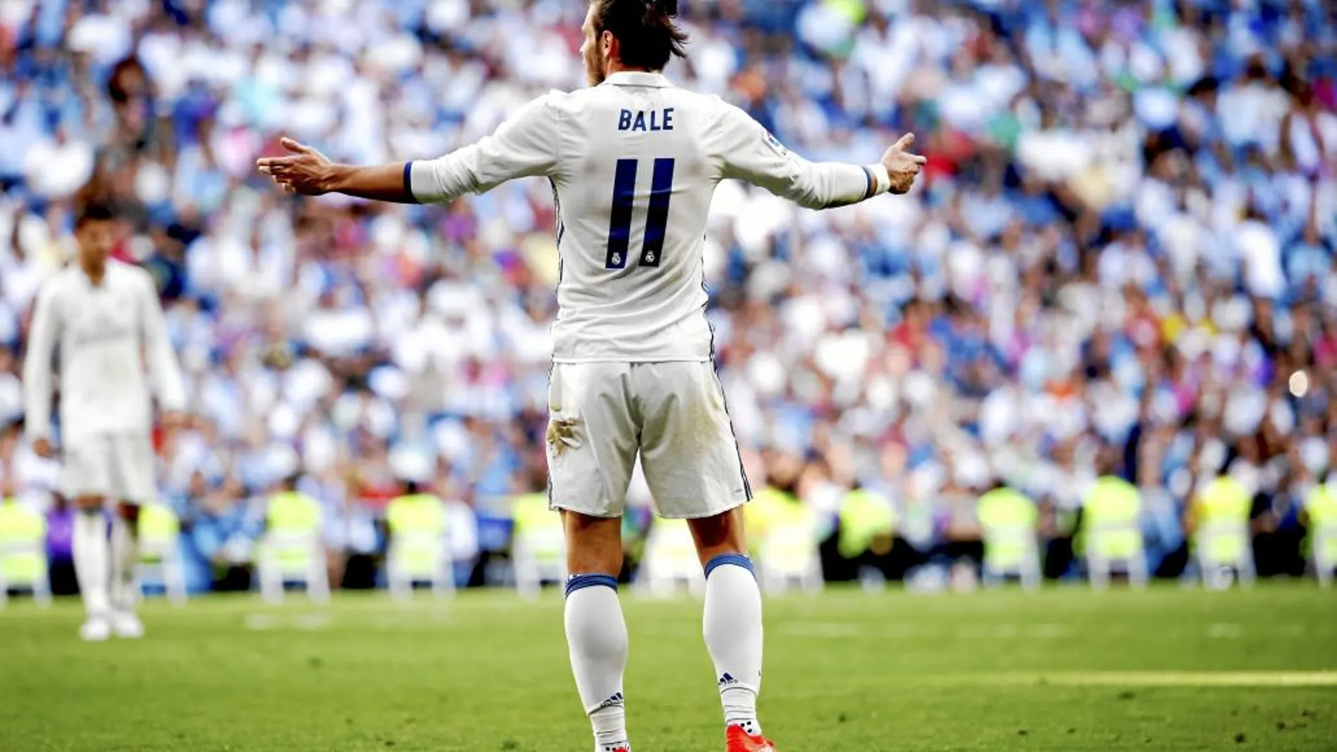 Gareth Bale logró el único gol del Madrid ayer, el que hacía el empate, y fue de nuevo el madridista que más peligro creó al portero rival