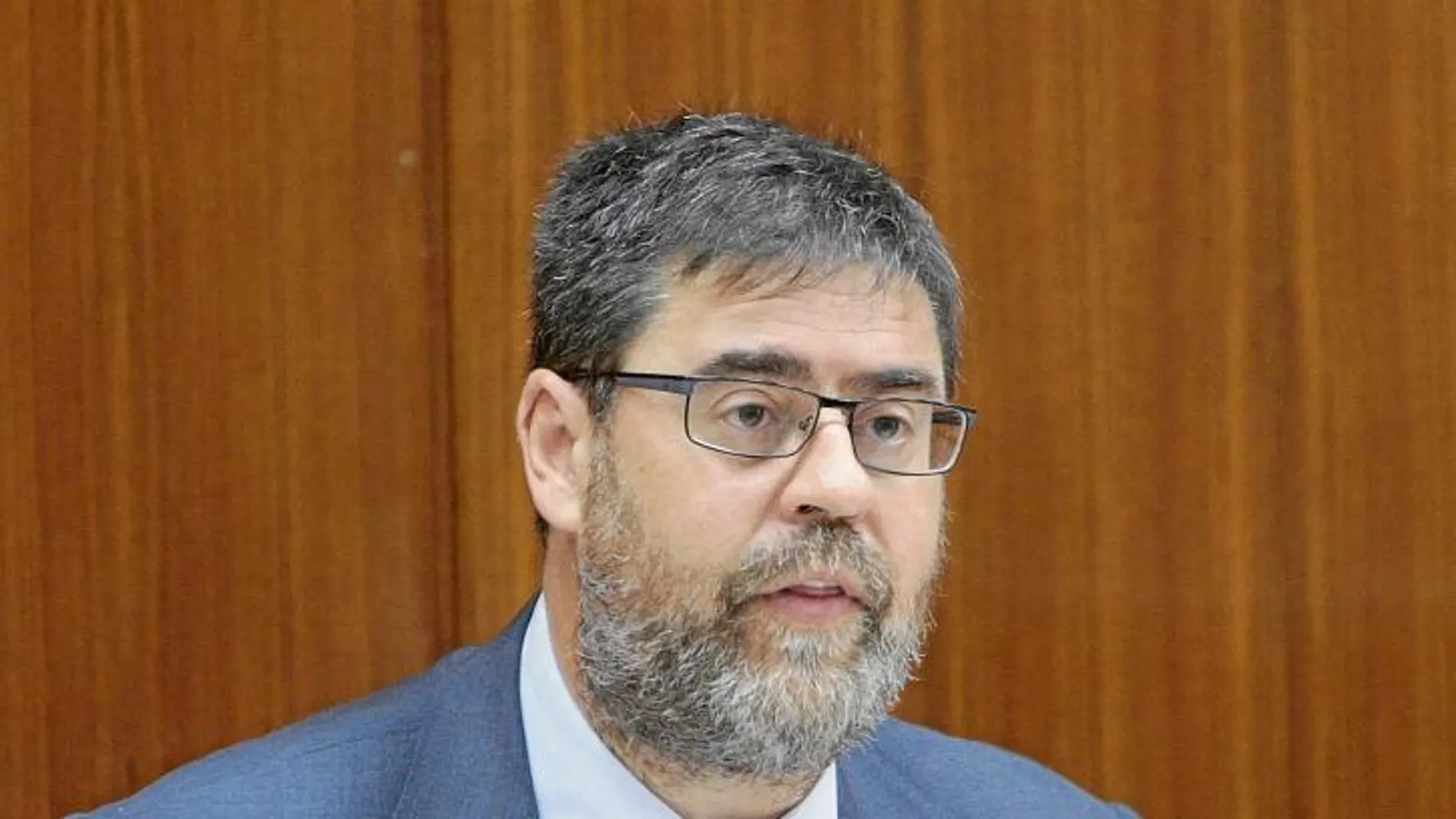 El presidente de la Cámara de Cuentas, Antonio López, en una de sus comparecencias parlamentarias