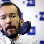 El secretario de organización de Podemos, Pablo Echenique, en una entrevista con Efe