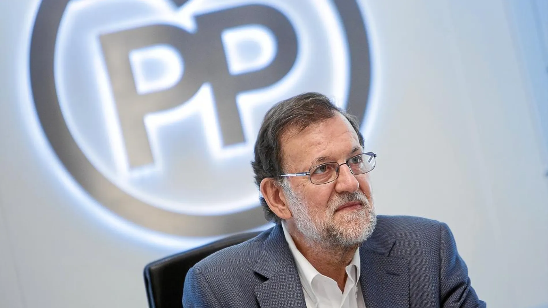 Rajoy, ayer durante el Comité de Dirección del PP en la sede de Génova