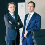 Jordi Gual y Gonzalo Gortázar, máximos responsables de CaixaBank
