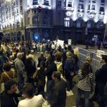 Cientos de personas durante la marcha "Rodea el Congreso", en la madrileña plaza de Neptuno, el pasado sábado 29 de octubre