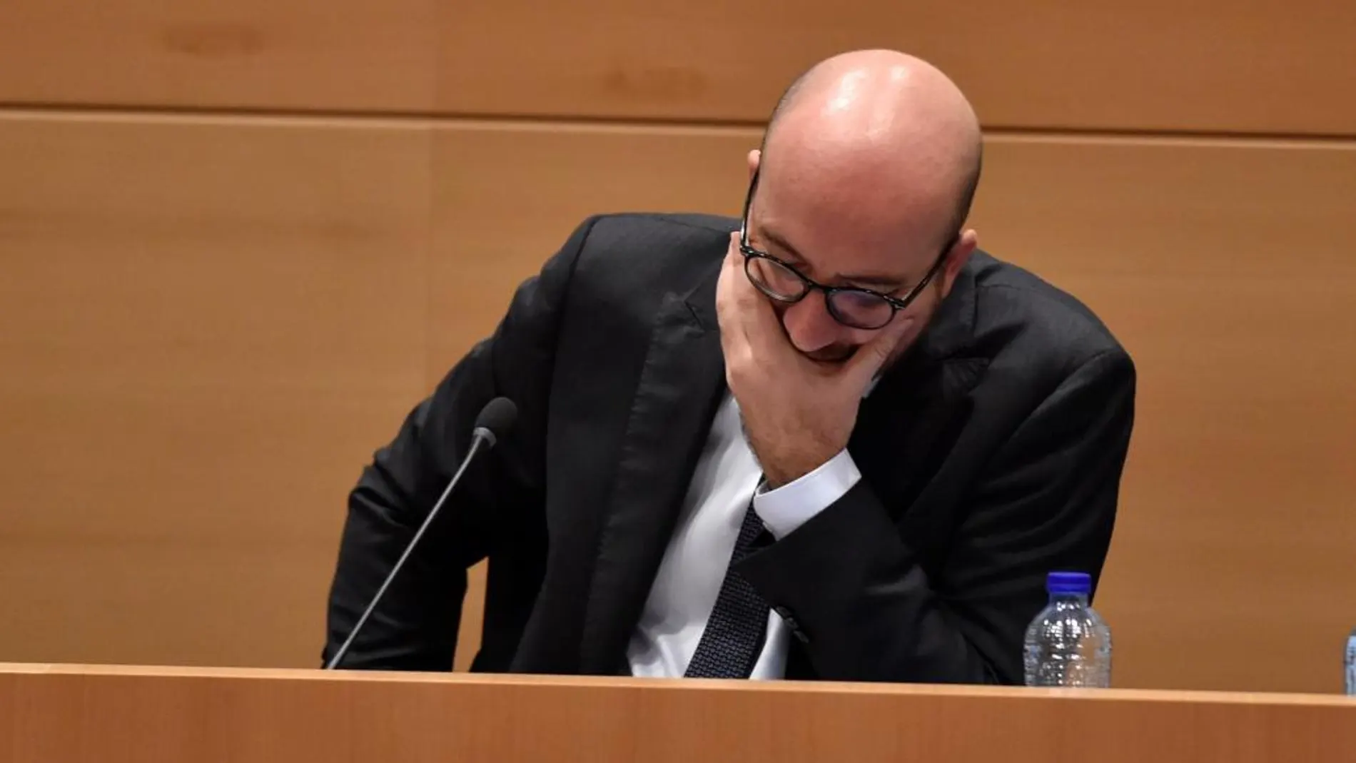 El primer ministro de Bélgica, Charles Michel, responde a preguntas de los diputados sobre la crisis catalana en la Comisión de Interior del Parlamento federal. Reuters