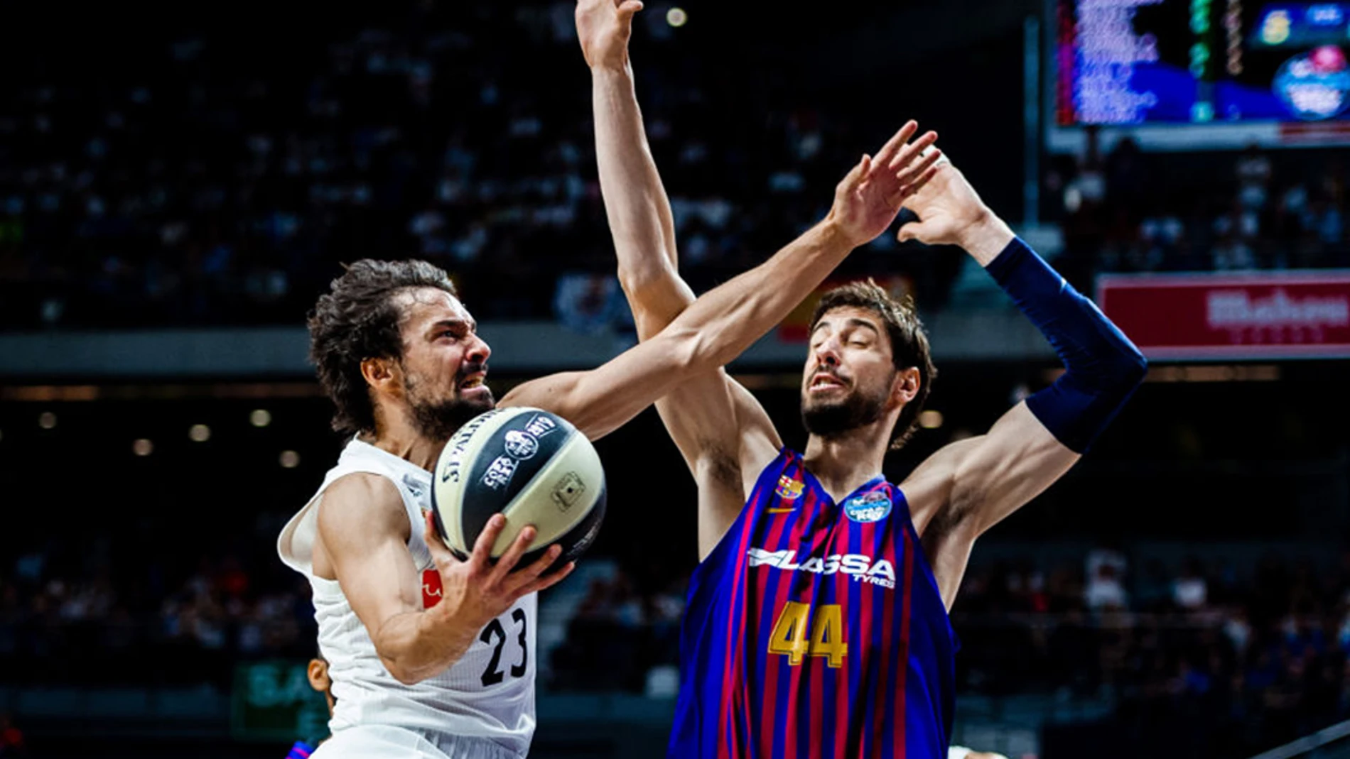 Momento del partido de Copa de la ACB