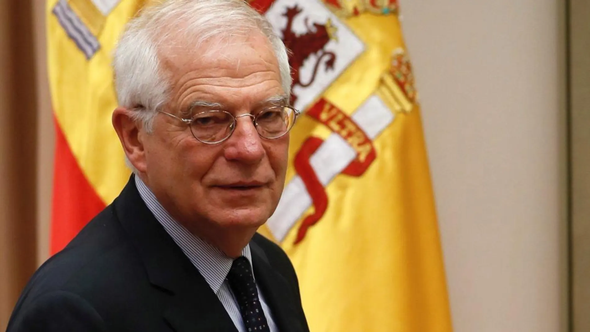 El ministro de Asuntos Exteriores, Josep Borrell, antes de comparecer ante la comisión correspondiente del Congreso. Foto: Efe