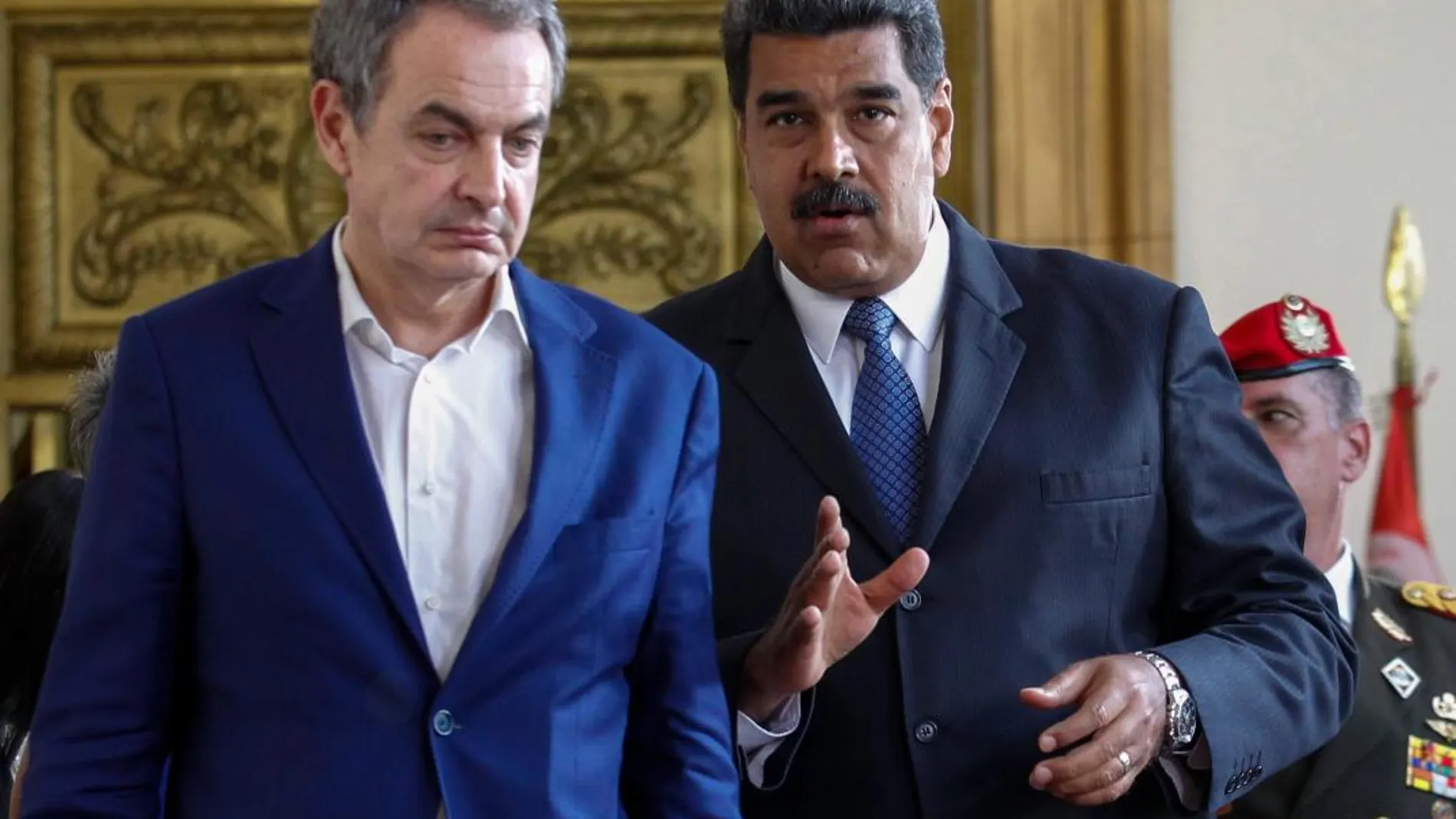 Rodriguez Zapatero, junto a Nicolás Maduro/ Efe
