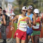 Miguel Jesús García Bragado durante la prueba de 50 kilómetros marcha de los Juegos Olímpicos de Río 2016