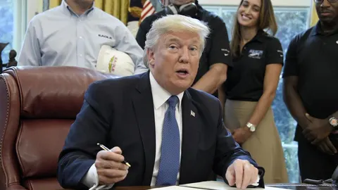 El presidente de los Estados Unidos, Donal Trump