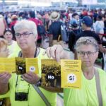 Miembros de la ANC intentan capitalizar el caos de El Prat a favor del independentismo