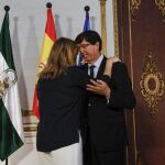 Juan Marín, en un encuentro oficial con la presidenta de la Junta