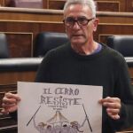 Diego Cañamero, en el Congreso el pasado miércoles