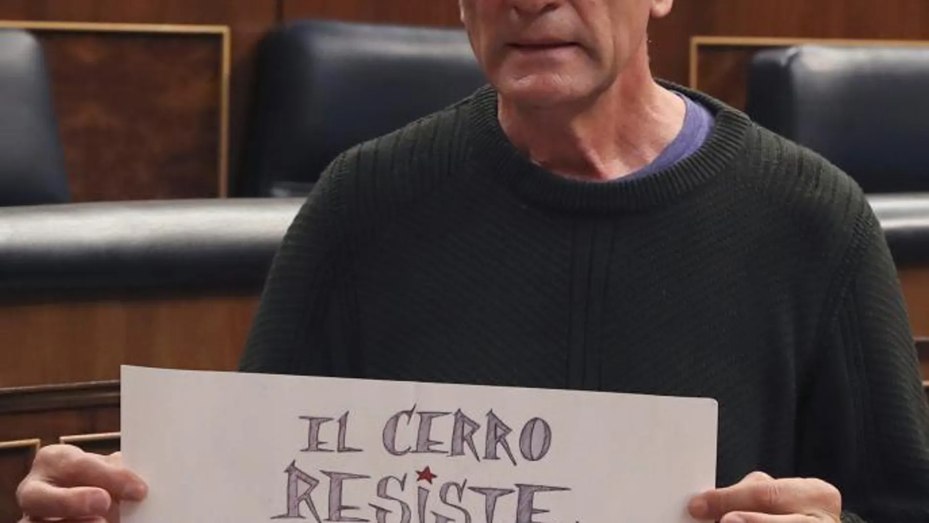 Diego Cañamero, en el Congreso el pasado miércoles