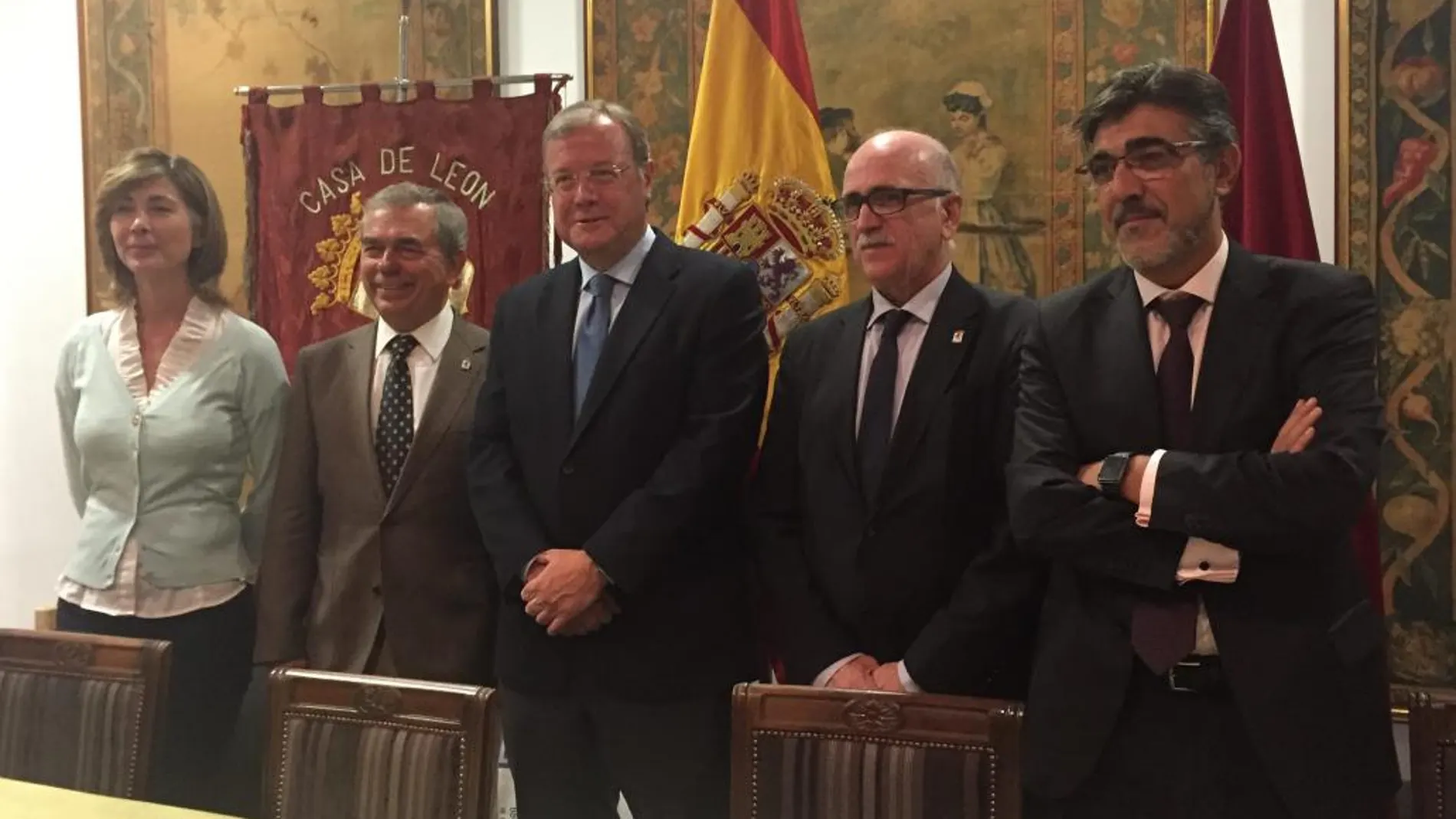 El alcalde de León, Antonio Silván, durante el acto de este martes en Madrid