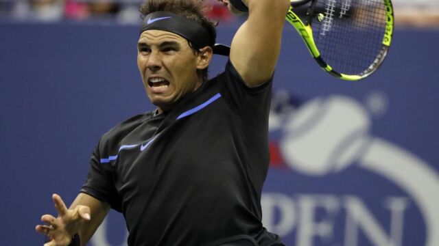 Nadal durante el partido