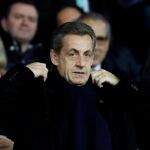 Sarkozy en el partido entre el Paris St Germain y el Guingamp