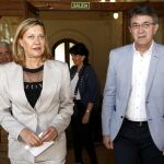 La consejera de Economía y Hacienda, Pilar del Olmo, junto al presidente de la Diputación de León, Juan Martínez Majo /Carlos S. Campillo/Ical