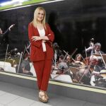 La presidenta de la Comunidad, Cristina Cifuentes, acudió ayer a presentar la nueva decoración de la estación
