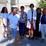 Se trata de un estudio llevado a cabo por un grupo multidisciplinar de profesionales de la Unidad de Hospitalización de Salud Mental: la terapeuta ocupacional, Ana Belén Laguna; la enfermera María Estrella Luna; la especialista interna residente Cristina Moreno; la auxiliar Dolores Guerrero; la enfermera Loreto Santa Cruz y la enfermera especialista Clara Garzón / Foto: La Razón
