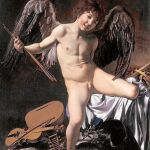 «El amor victorioso» es un óleo de Caravaggio pintado en 1602
