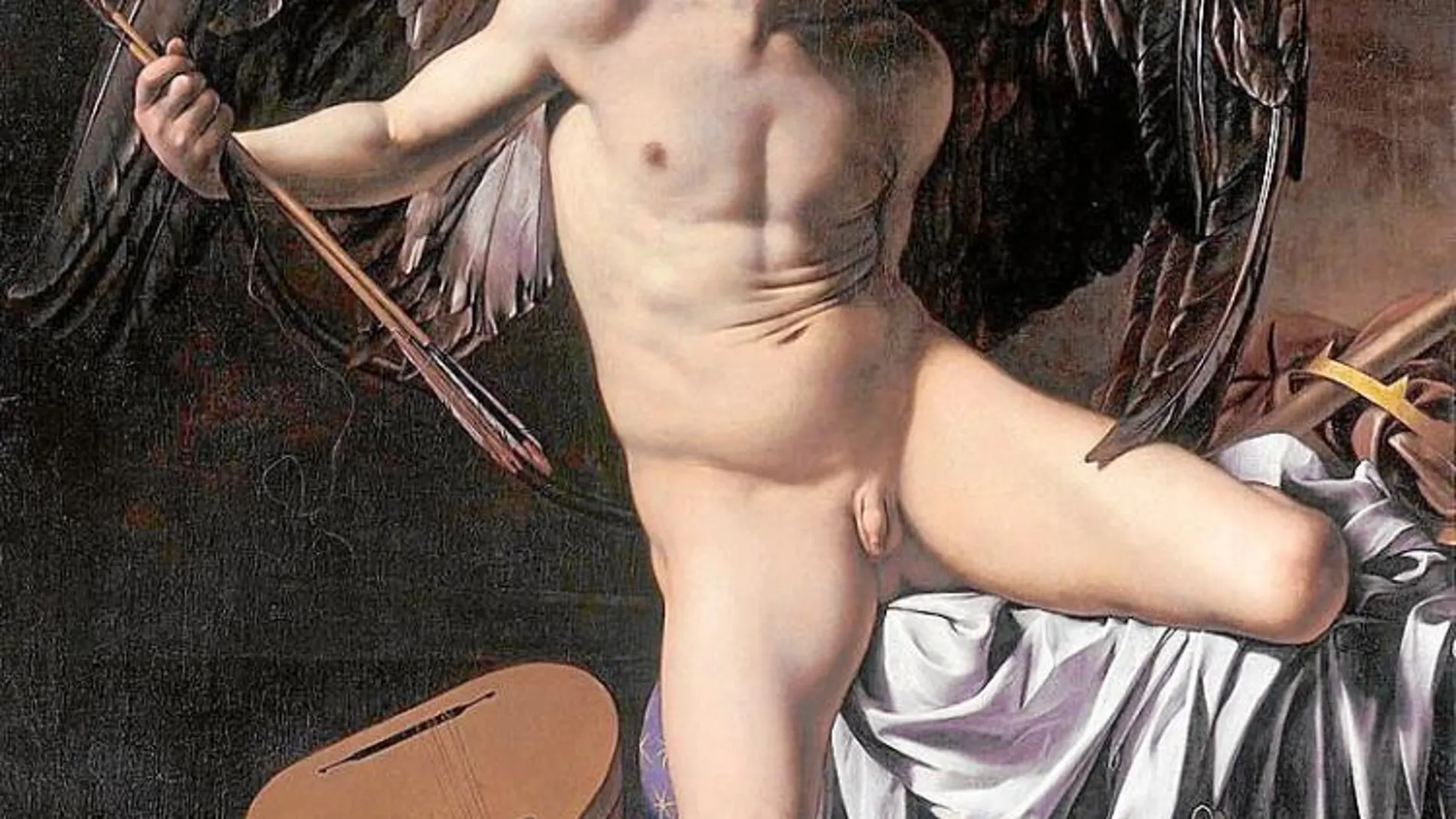 «El amor victorioso» es un óleo de Caravaggio pintado en 1602