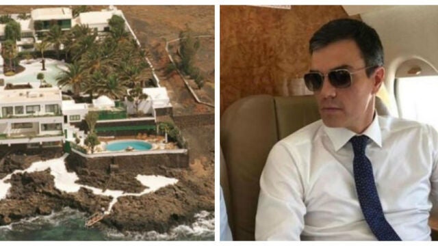 Residencia La Mareta y Pedro Sánchez, a bordo del avión presidencial
