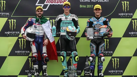 Romano Fenati, Joan Mir y Aron Canet