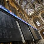 La Bolsa de Madrid, ayer
