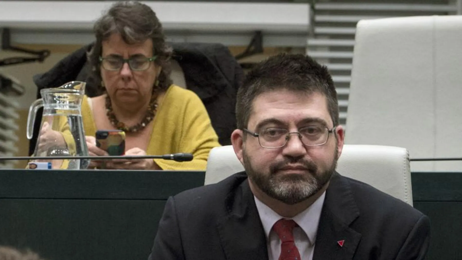Carlos Sánchez Mato, durante el pleno del Ayuntamiento, celebrado hoy