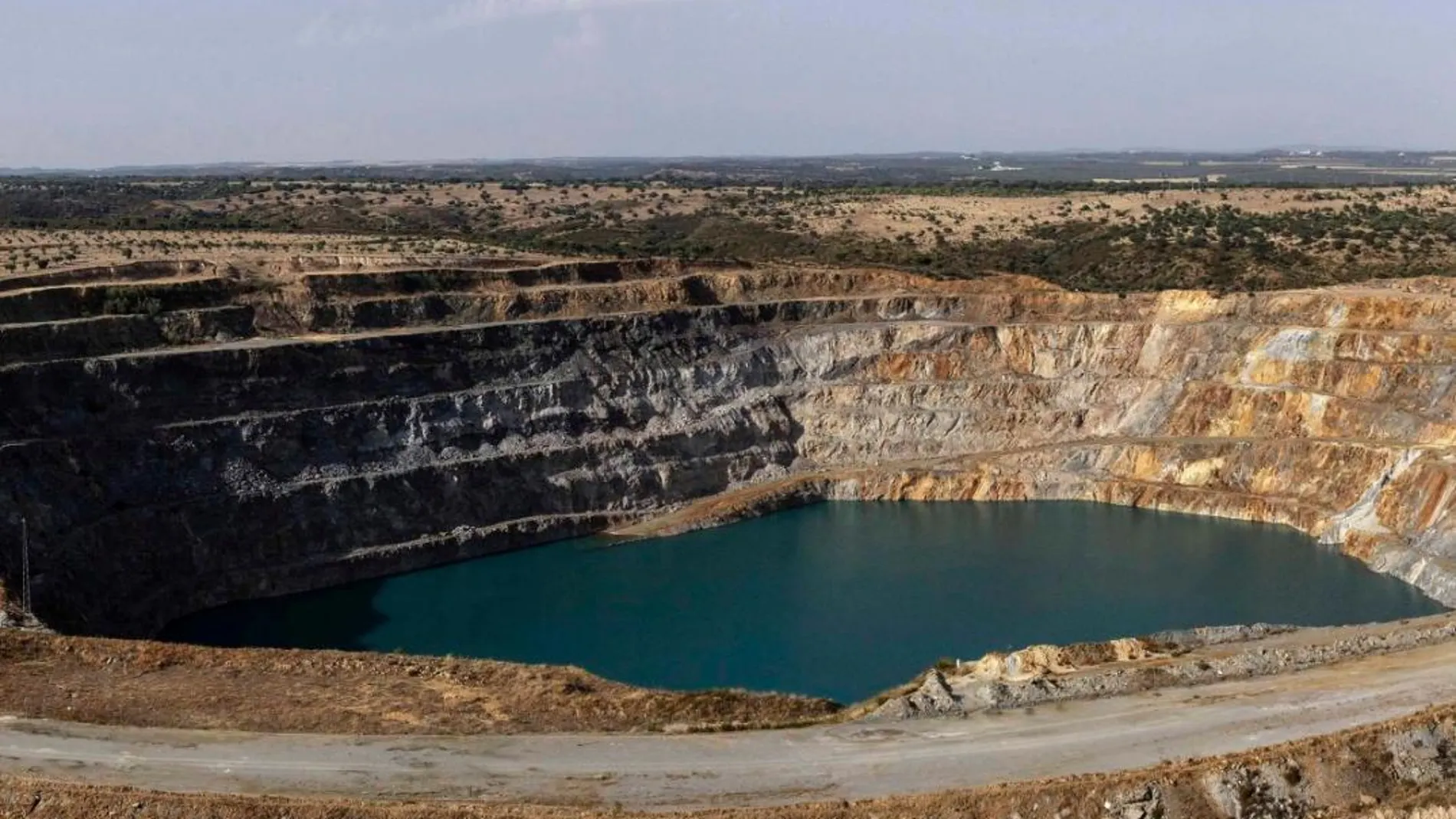 Vista de la mina sevillana de Aznalcóllar cuya concesión ha acabado den los tribunales (Foto: Manuel Olmedo)