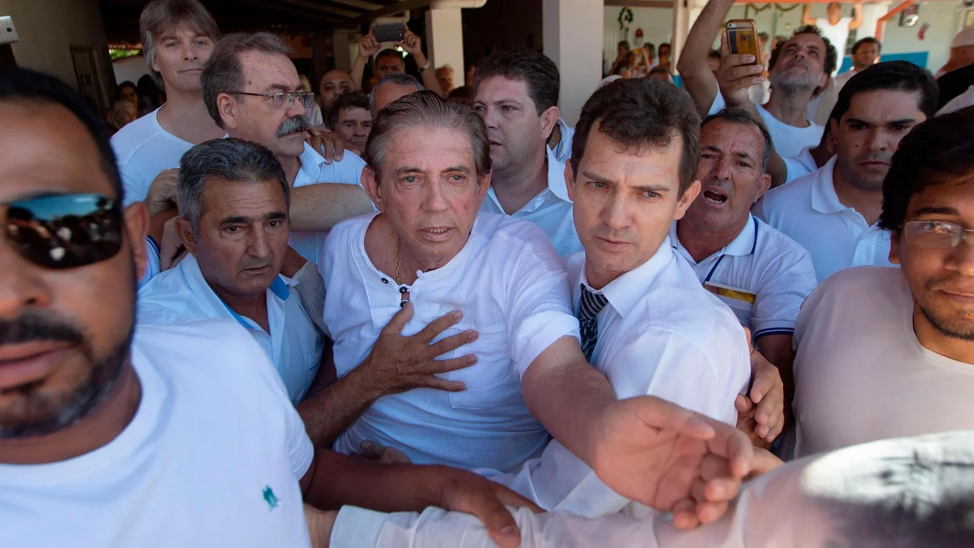 Joao de Deus apareció hoy por primera vez en público desde que surgió la polémica / Foto: Efe