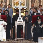 El Papa hoy con el patriarca de la Iglesia ortodoxa de Georgia.