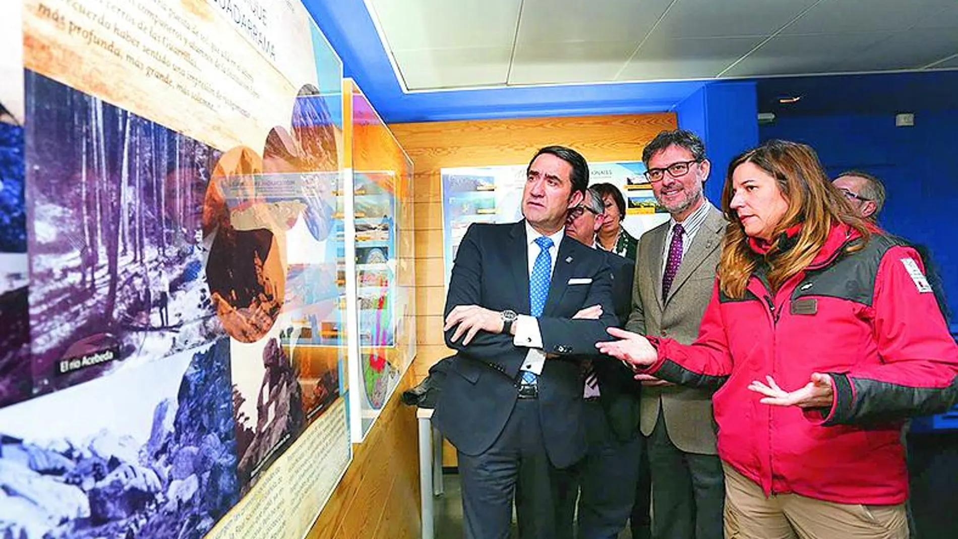 Suárez Quiñones y José Luis Vázquez visitan el Centro del Valle de Valsaín